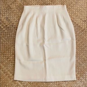 Wool Pencil Skirt